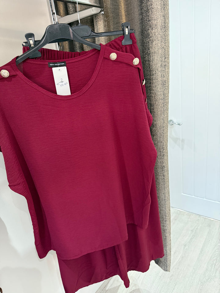 Celia 2 Piece - Wine