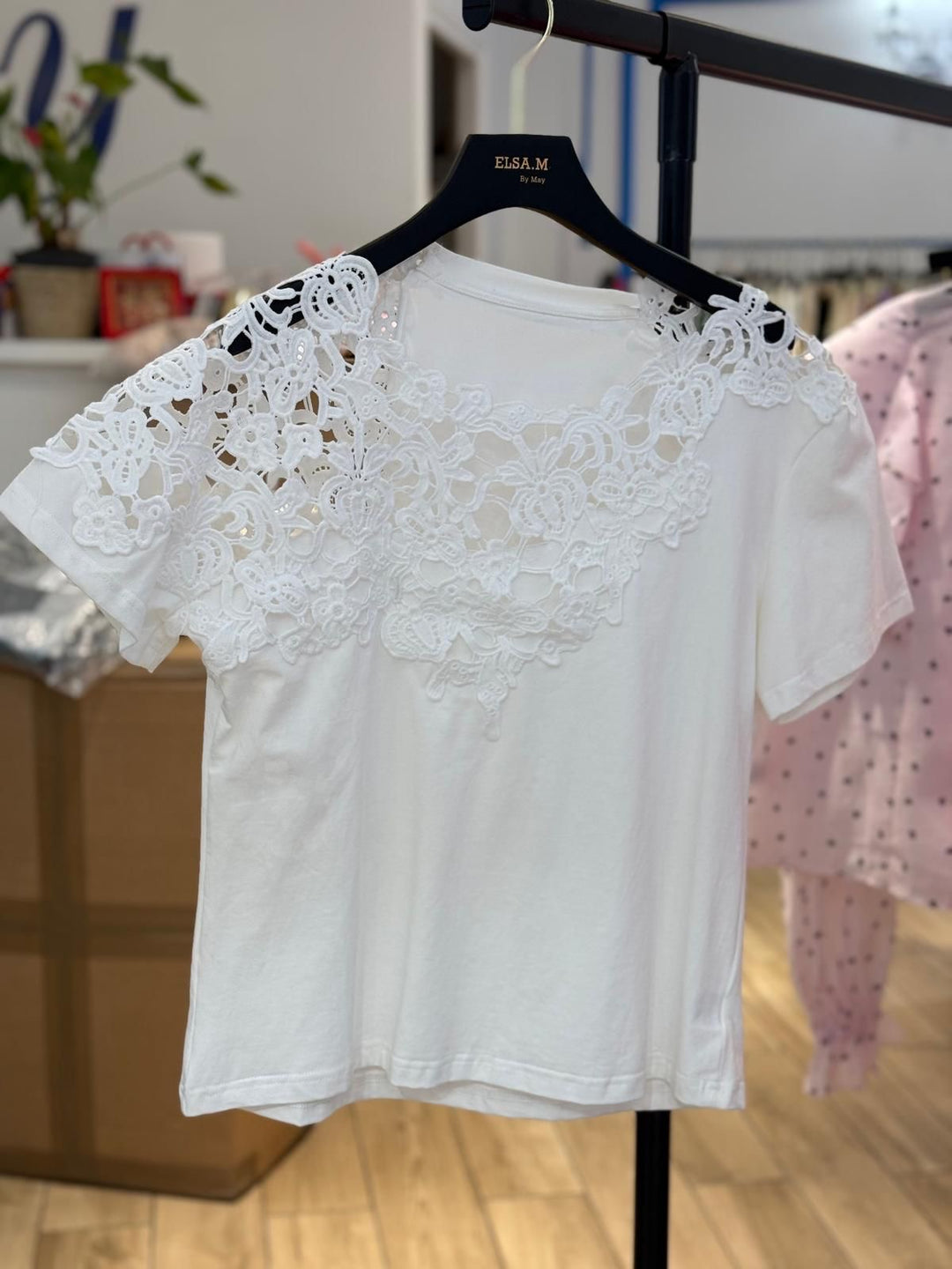Lace T-Shirt - Black