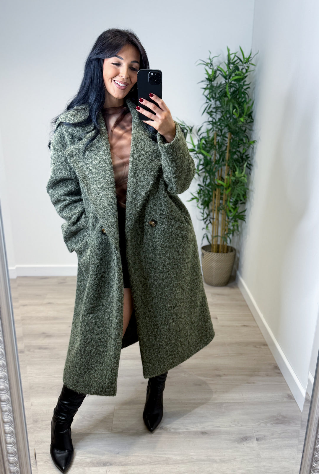 Missy Coat - Khaki Green