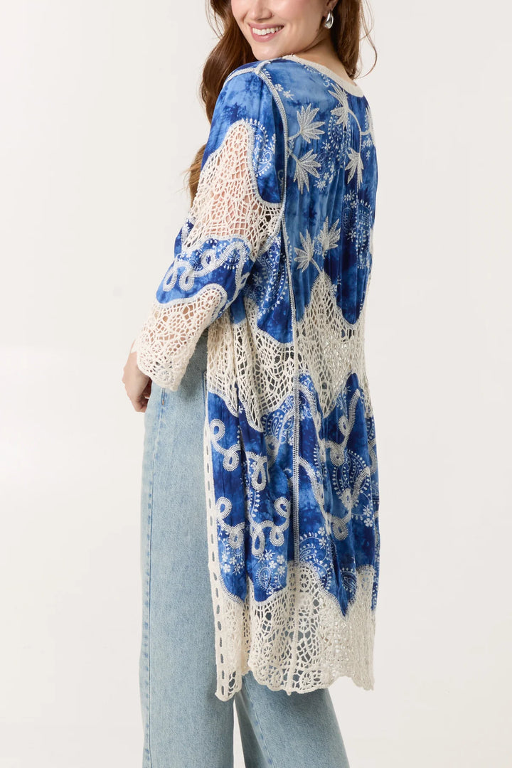 Royal Blue Kimono