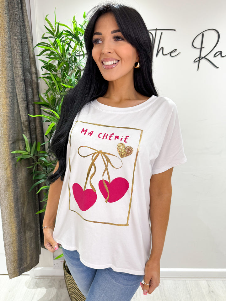 Ma Chérie T-Shirt - Gold