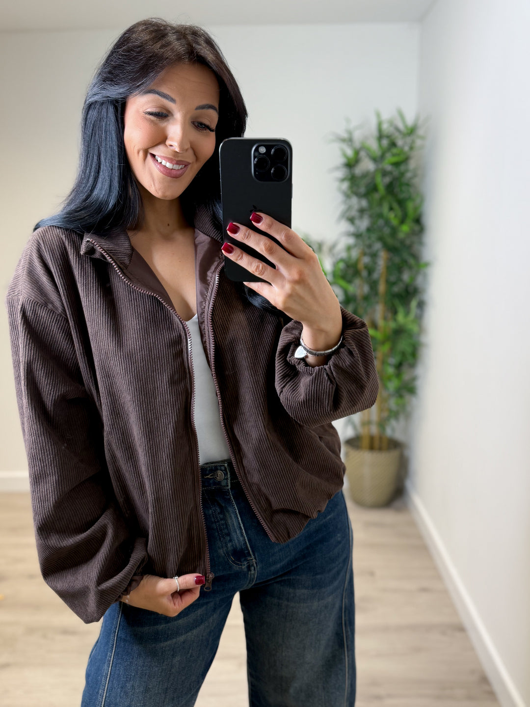 Corduroy Jacket - Chocolate