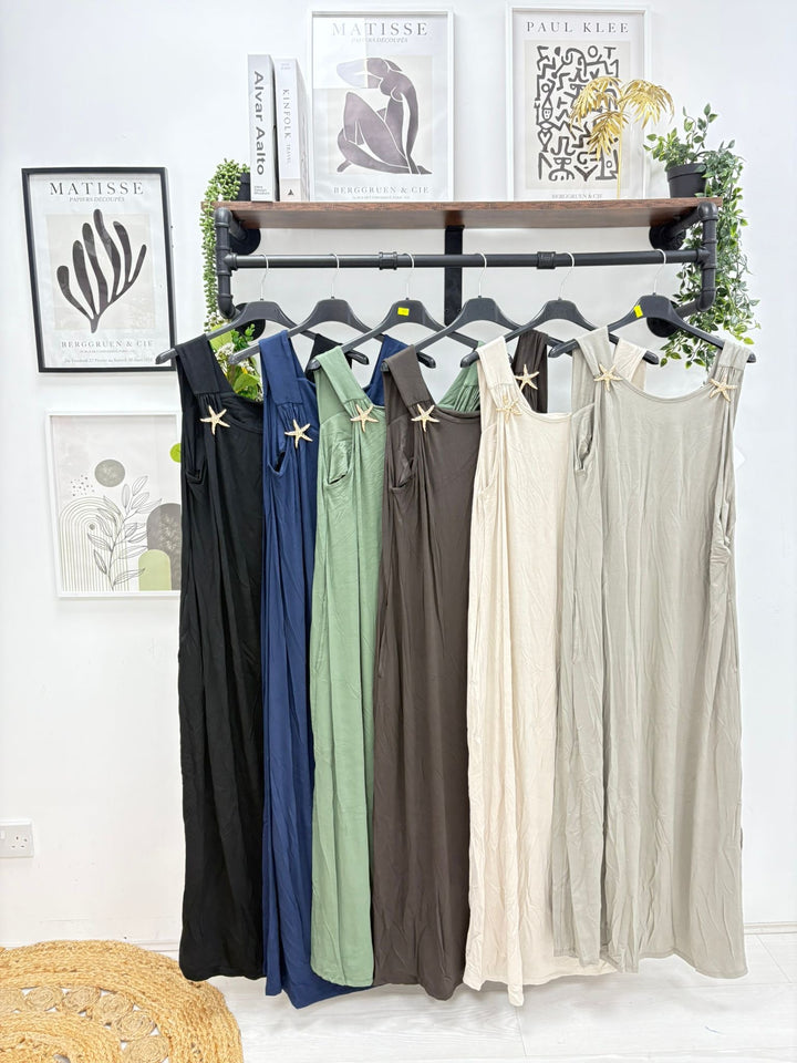 Starfish Dress - Navy