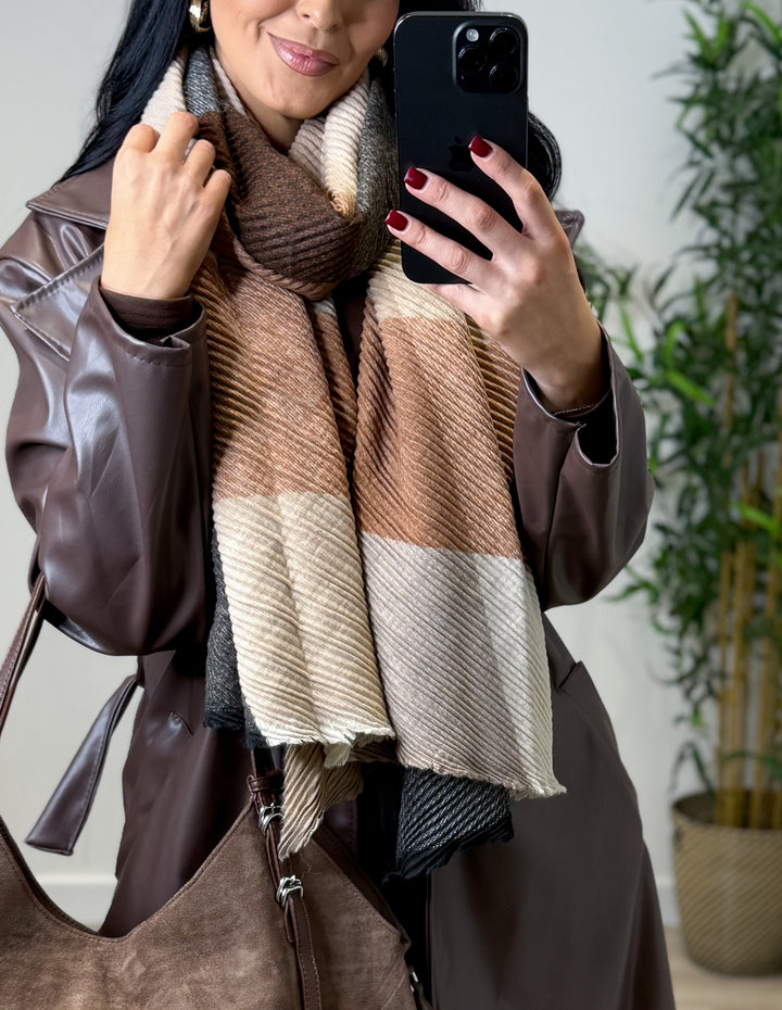 Checked Autumn Scarf