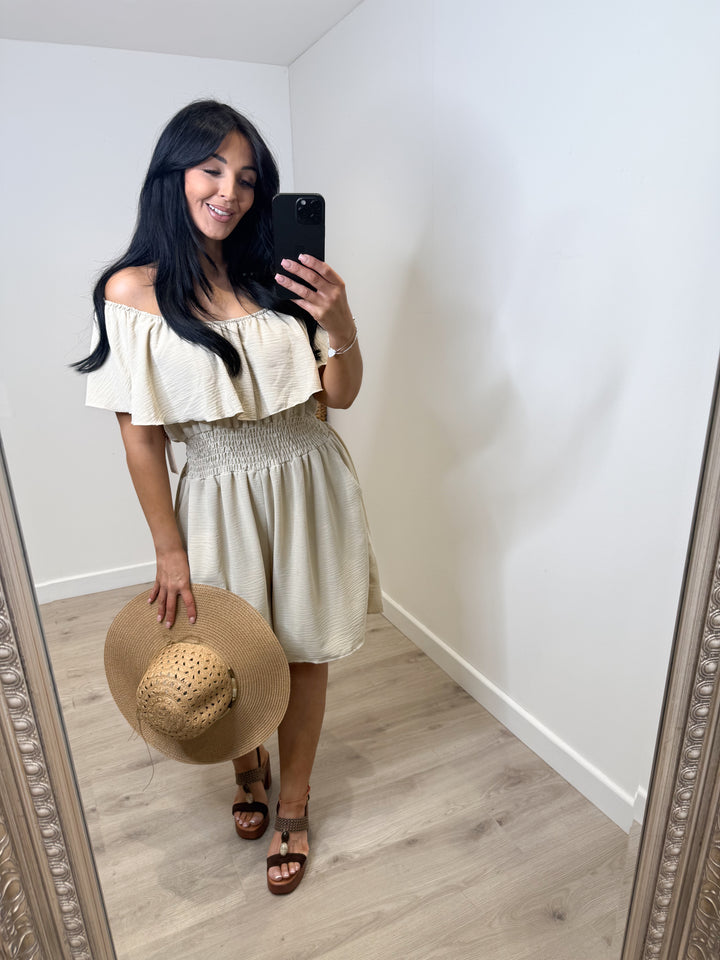 Elsa Playsuit - Beige