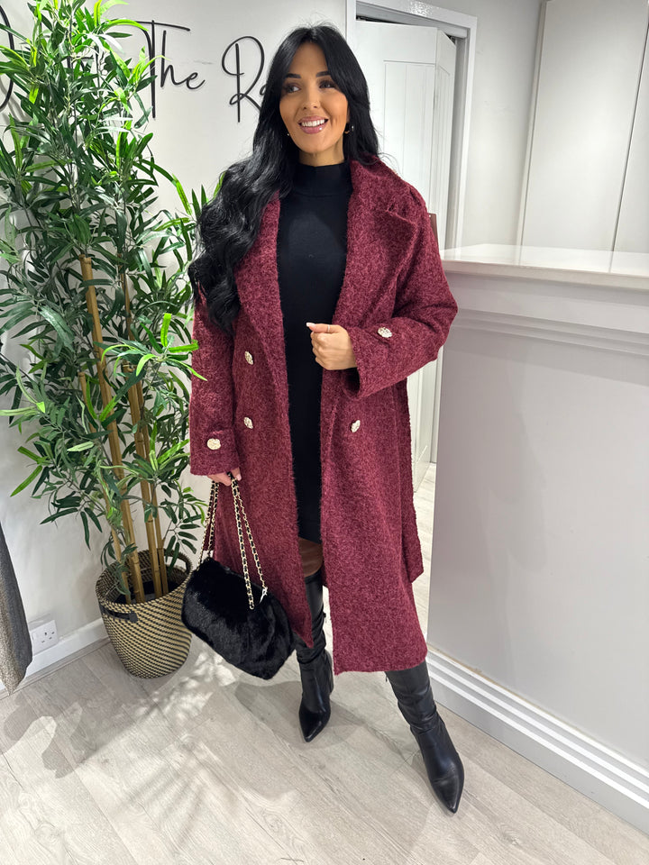 Isabella Coat - Wine