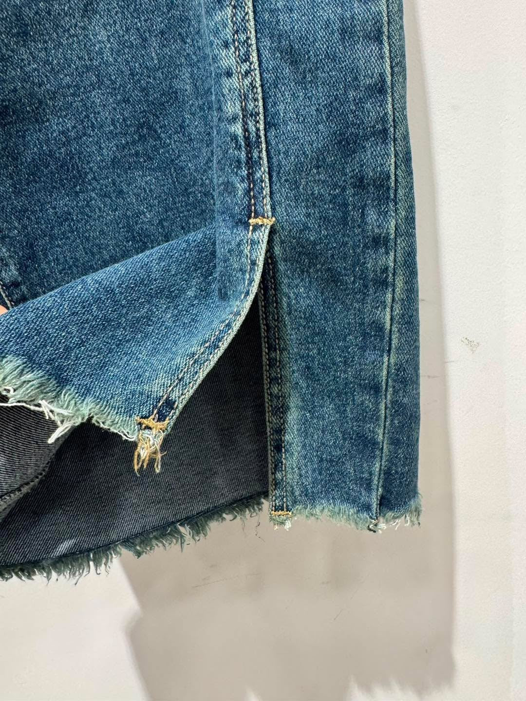 Split Wide Leg Jeans